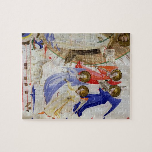 ds 558 f.67v St. Dominic met vier muzikale engelen Legpuzzel (Horizontaal)
