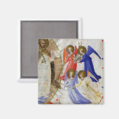 ds 558 f.67v St. Dominic met vier muzikale engelen Magneet (Voorkant / Achterkant)