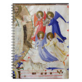ds 558 f.67v St. Dominic met vier muzikale engelen Notitieboek (Voorkant)