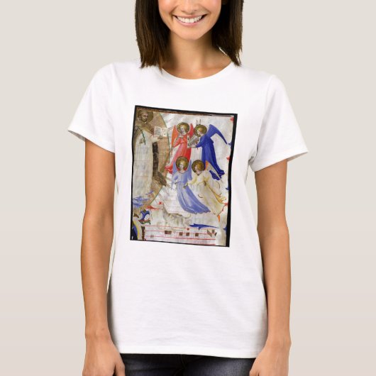 ds 558 f.67v St. Dominic met vier muzikale engelen T-shirt (Voorkant)