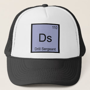 Ds - Boorsergeant Chemie Elementsymbool T-shirt Trucker Pet