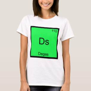 Ds - Degas Grappig Chemie Element Symbool T-shirt