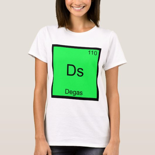 Ds - Degas Grappig Chemie Element Symbool T-shirt (Voorkant)