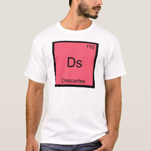 Ds - Descartes Grappige Chemie Element Symbool T-s T-shirt