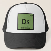 Ds - Dill Pickles Chemistry Periodic Table Symbol Trucker Pet (Voorkant)