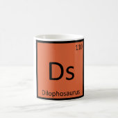 Ds - Dilophosaurus Dinosaur Scheikunde Symbool Koffiemok (Center)