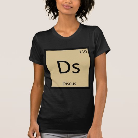 Ds - Discus Atletiek Chemisch Symbool T-shirt (Voorkant)