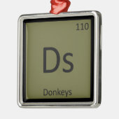 Ds - Donalenchemie Periodic Table Element Metalen Ornament (Links)