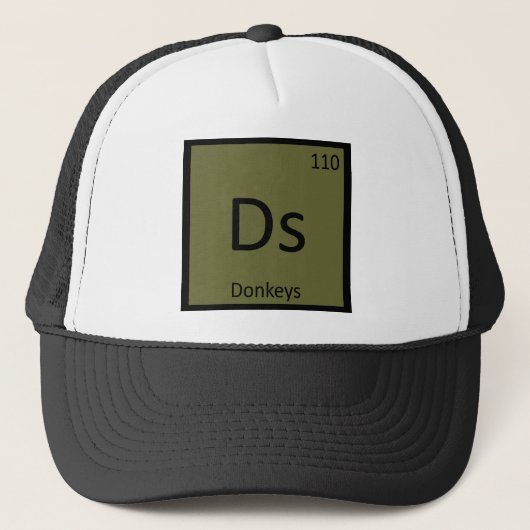 Ds - Donalenchemie Periodic Table Element Trucker Pet (Voorkant)