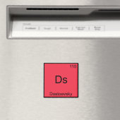 Ds - Dostoevsky Funny Chemistry Element Symbol T-s Magneet (Insitu (Vaatwasser))