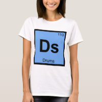 Ds - Drums Muziek Chemie Periodiek Systeem Symbool