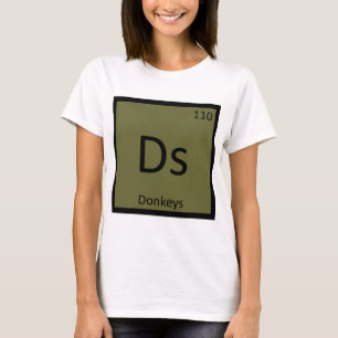 Ds - Ezel Chemie Periodiek Systeem Element T-shirt