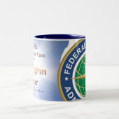 DS-naam - Gepersonaliseerd - Gepersonaliseerd Tweekleurige Koffiemok (Center)