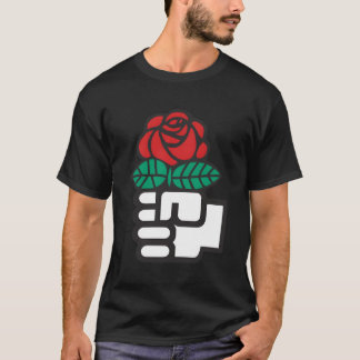 DSA Democratische Socialisten Amerika Bloemen T-shirt