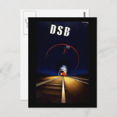 DSB Danske Statsbaner Danish State Railways Train Briefkaart (Voorkant / Achterkant)