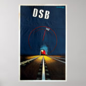DSB Poster Deense staatsspoorwegen (Voorkant)