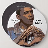 DSB steunt President-Verkozen Obama Ronde Button 6,0 Cm (Voorkant /achterkant)