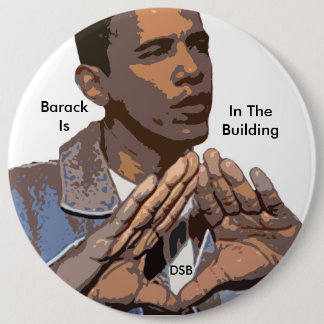 DSB steunt President-Verkozen Obama Ronde Button 6,0 Cm
