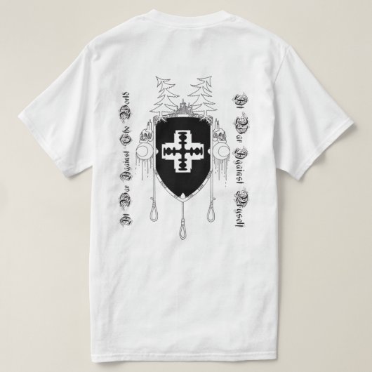 dsbm t-shirt Tcotdm white version (Design achterkant)