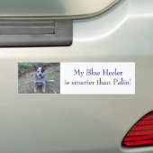 DSC00254, Mijn Blauwe Versneller is slimmer dan Pa Bumpersticker (Op auto)