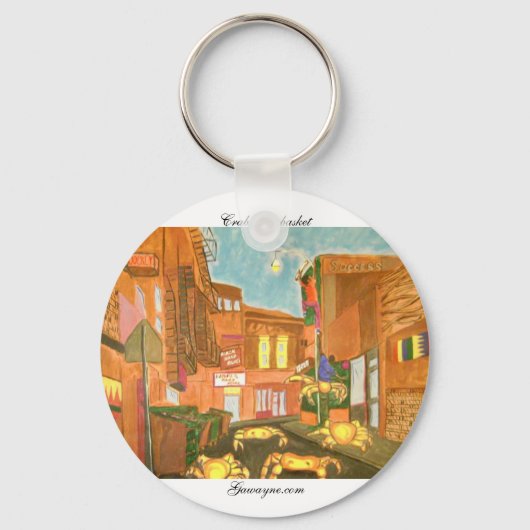 DSC00814 Krabben in een mandje Sleutelhanger (Voorkant)