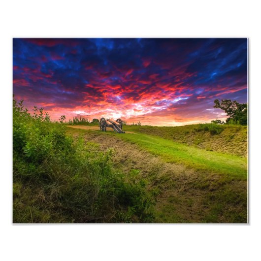 DSC02295(1)-Canon op Yorktown Battlefield Foto Afdruk (Voorkant)