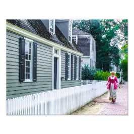 DSC02376-Colonial Lady Walking Foto Afdruk