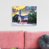 DSC02400-2-Bruton Parrish Kerk bij zonsondergang Canvas Afdruk (Insitu (Woonkamer))