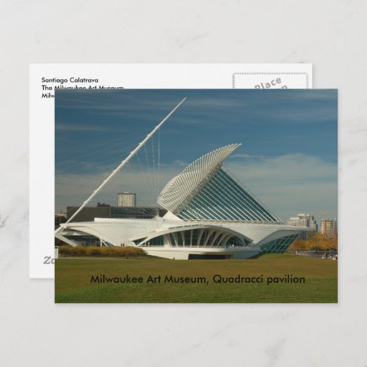 DSC_0127, Milwaukee Art Museum, Quadracci pavilion Briefkaart (Voorkant / Achterkant)