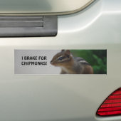 DSC_0241, IK BRAK VOOR CHIPMUNKS! BUMPERSTICKER (Op auto)