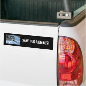 DSC_2055, Red onze dieren! Bumpersticker (Op Truck)