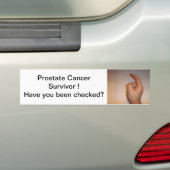 DSCF0084, Prostaatkanker overleving... Bumpersticker (Op auto)