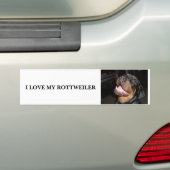 DSCF0313, IK HOU VAN MIJN ROTTWEILER BUMPERSTICKER (Op auto)