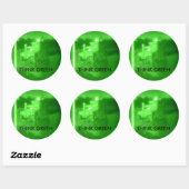 DSCF1048, DENK GROEN RONDE STICKER (Vel)