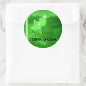 DSCF1048, DENK GROEN RONDE STICKER (Tas)