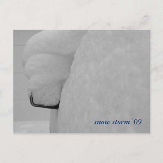 DSCF1089, sneeuw storm '09 Briefkaart (Voorkant)