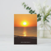 DSCF2915, Sunrise op Topsail Island, NC Briefkaart (Staand voorkant)