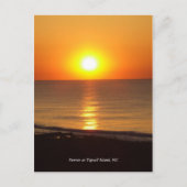 DSCF2915, Sunrise op Topsail Island, NC Briefkaart (Voorkant)