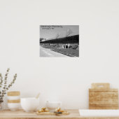 DSCF7656bw, Saratoga Raceway, sinds 3 augustus 186 Poster (Keuken)