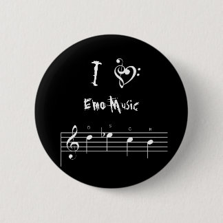dsch, treblebasshart, I, Emo Music Ronde Button 5,7 Cm