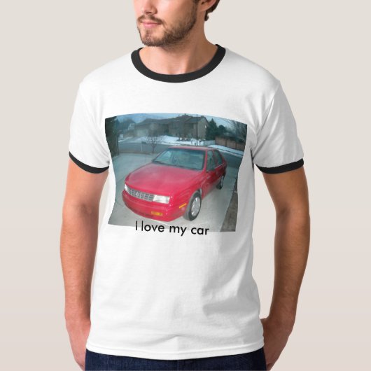 DSCN0123, ik hou van mijn auto T-shirt (Voorkant)