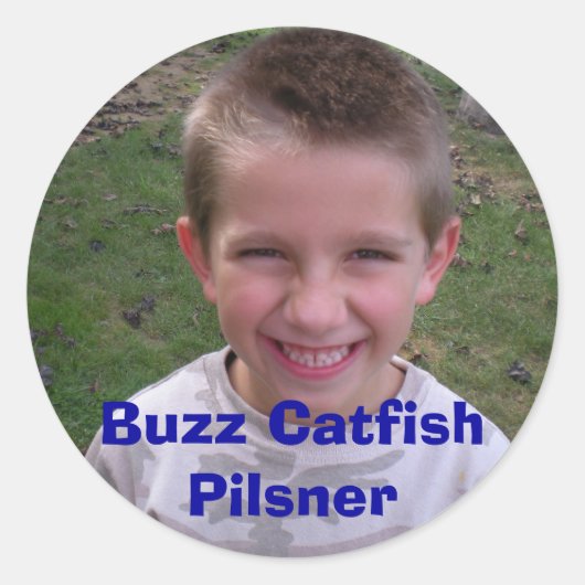 DSCN0164, Buzz Catfish Pilsner Ronde Sticker (Voorkant)