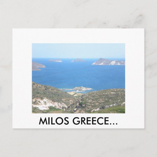 DSCN0492, MILOS GRIEKENLAND... BRIEFKAART (Voorkant)