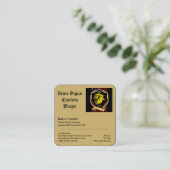 DSCW (vierkant, 6,4 cm x 6,4 cm) Visitekaartje (Staand voorkant)