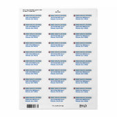 DSD Return Address Label (Full Sheet)