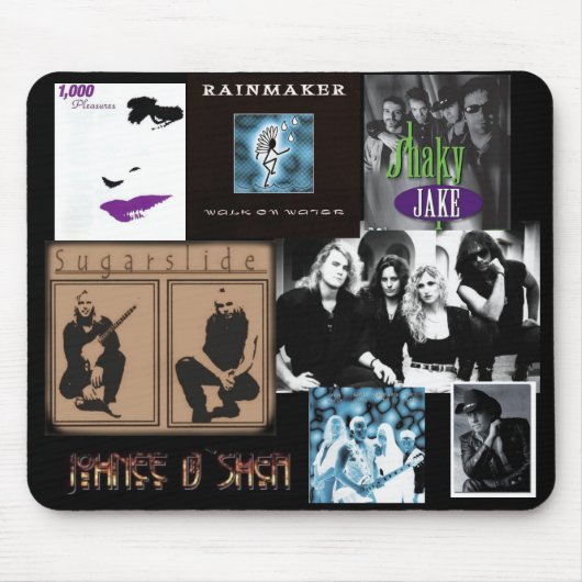 D'Shea Collage - Mousepad Muismat (Voorkant)