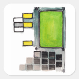 DSKY Apollo Begeleiding Computer Sticker