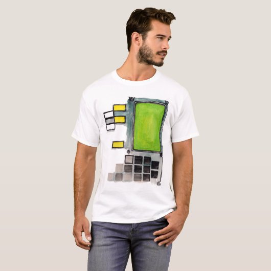 DSKY Apollo Computer T-shirt (Voorkant volledig)