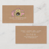 DSLR Camera Fotograaf Visitekaartjes (Voorkant / Achterkant)