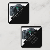 DSLR-cameralenzen voor fotografen Vierkante Visitekaartje (Voorkant / Achterkant)